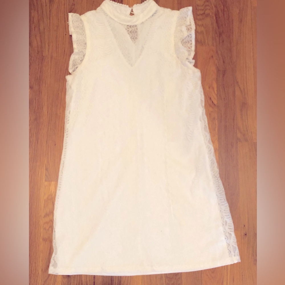 Ivory White Lace Dress - Size S